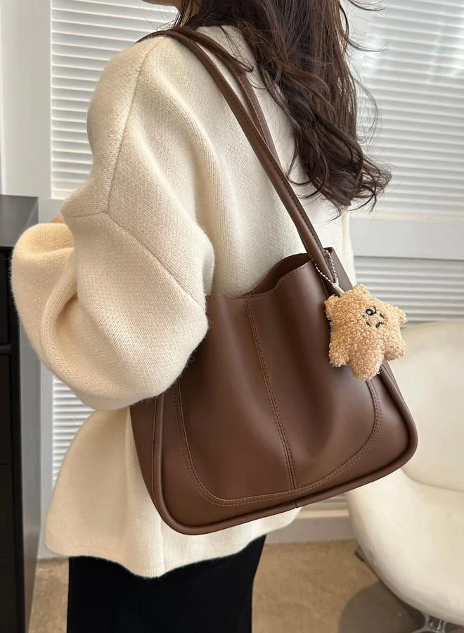 Take Two Coffee Brown Shoulder Bag