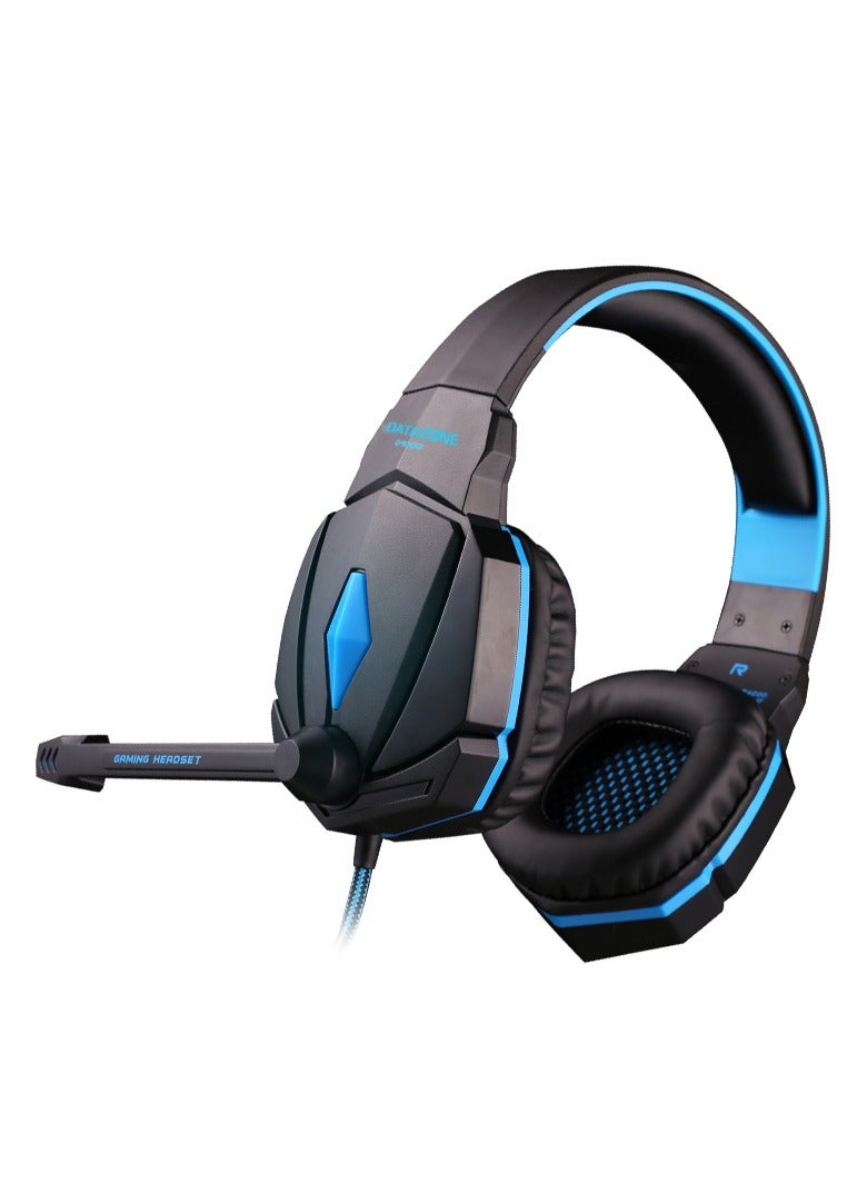 Datazone Wired Gaming Headset with Professional Blue Lighting, Noise Cancelling, and High-Precision Surround Sound – Compatible with PS5, PS4, PC, XBOX – High Quality and Designed for Gaming Enthusiasts  - Image 1