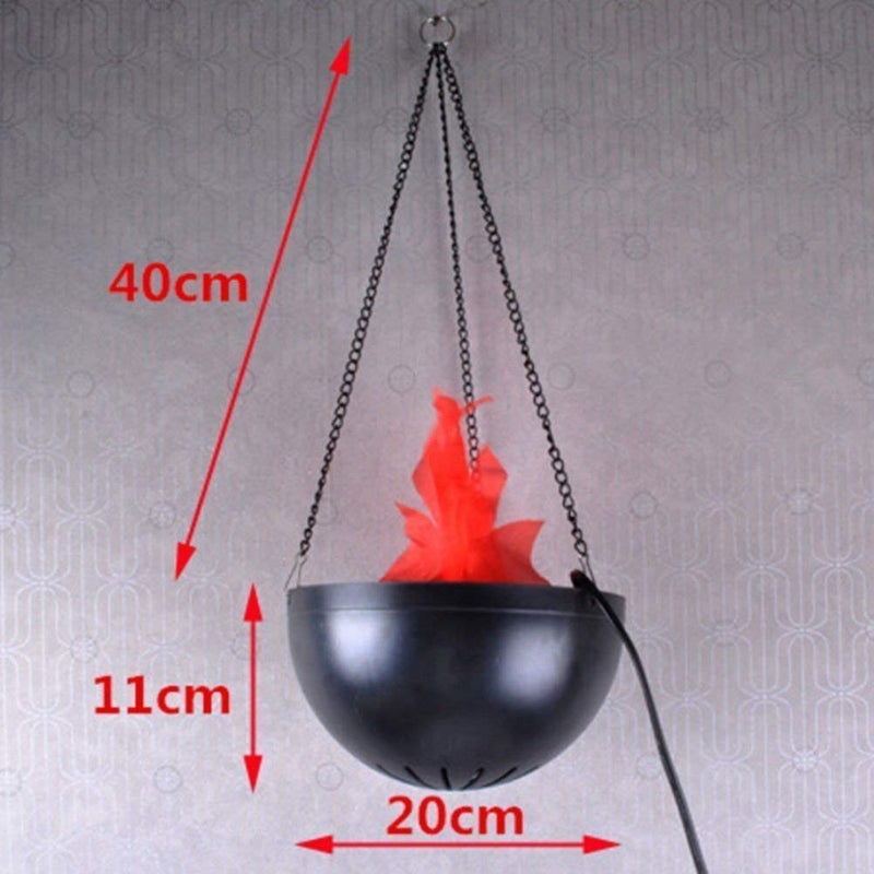 uptodateproduct generic Flame Lamp Artificial Fire Hanging Light for Party Halloween Holiday Decoration - Image 5