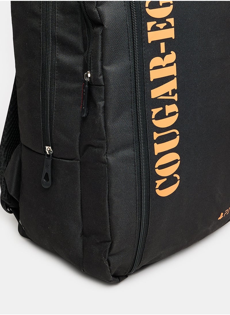 Cougar - Waterproof Storage Bag for Sony Playstation 5 Console and Game Controller - Black in Orange + Free Gift - Image 1