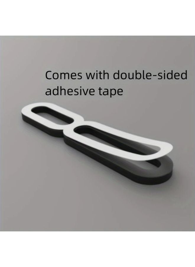 Modern Acrylic House Number Sign No 3 Sleek Surface Mount Durable Plastic - Image 3