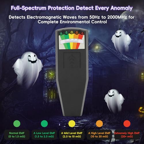 Besilo 8 Pcs Ghost Hunting Kit with 1 EMF Meter,1 EVP Recorder,1 Spirit Box,1 UV Light,3 LED Light up Cat Balls & 1 Carrying Case - Image 4