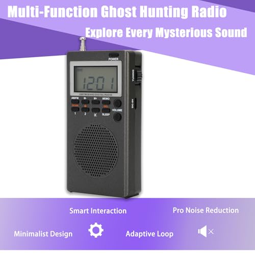 Besilo 8 Pcs Ghost Hunting Kit with 1 EMF Meter,1 EVP Recorder,1 Spirit Box,1 UV Light,3 LED Light up Cat Balls & 1 Carrying Case - Image 3
