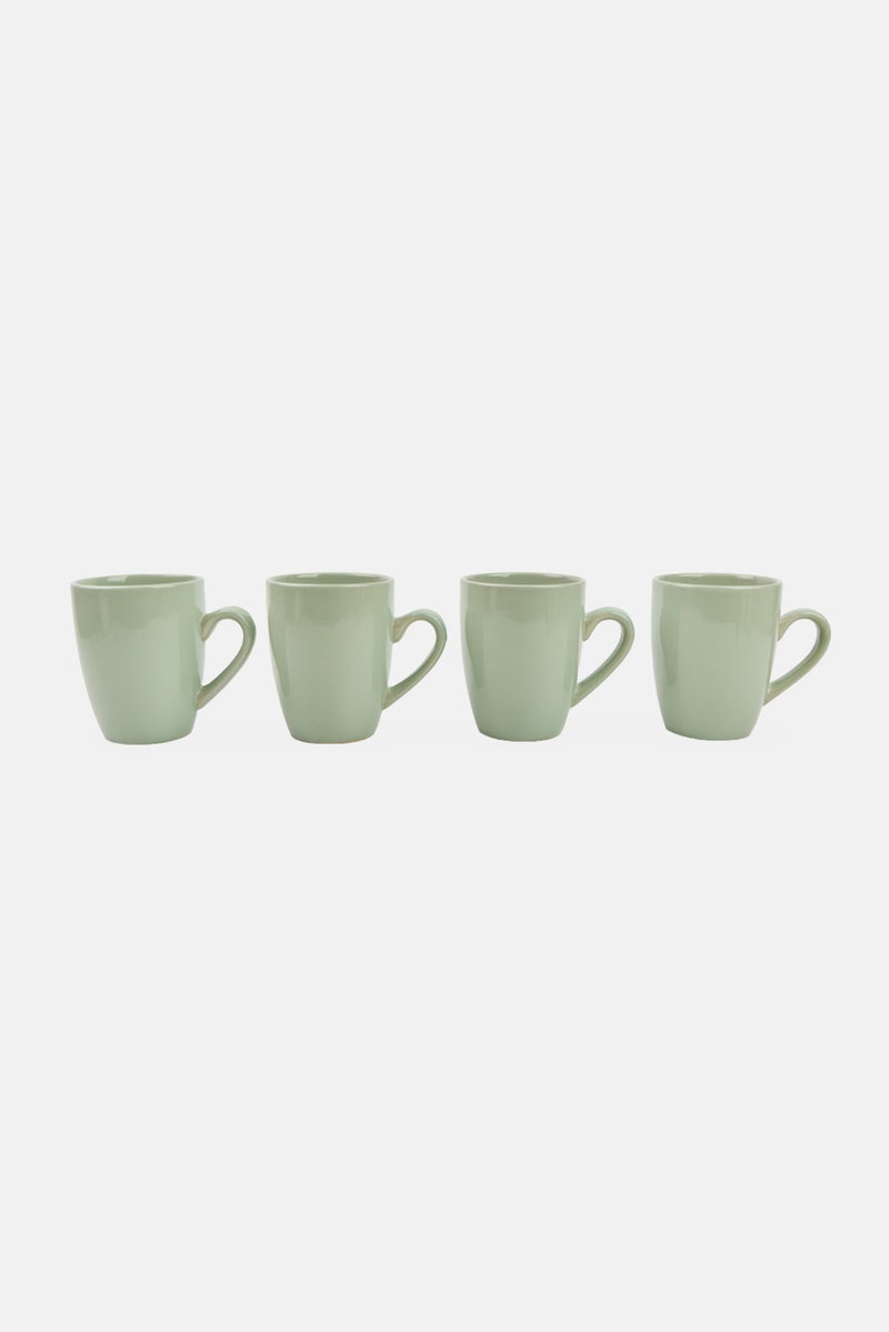 Maser 4 Pieces Coffee Cup 420 ml, Mint Green - Image 1