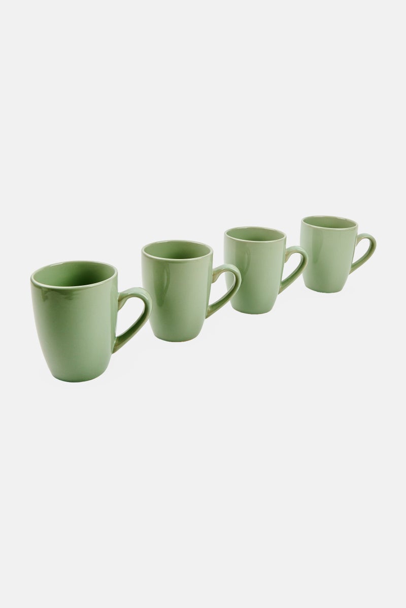 Maser 4 Pieces Coffee Cup 420 ml, Mint Green - Image 3