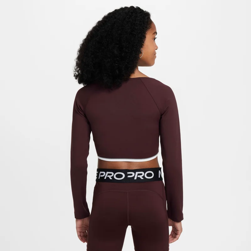Nike Maroon Girls' Dri-FIT Long-Sleeve Top  | Best Price UAE