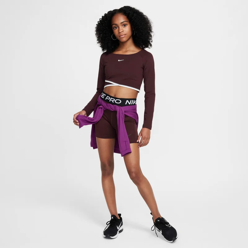 Nike Maroon Girls' Dri-FIT Long-Sleeve Top  | Best Price UAE