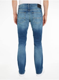 TOMMY JEANS Men's Scanton Slim Fit Faded Jeans, Blue  - Image 4