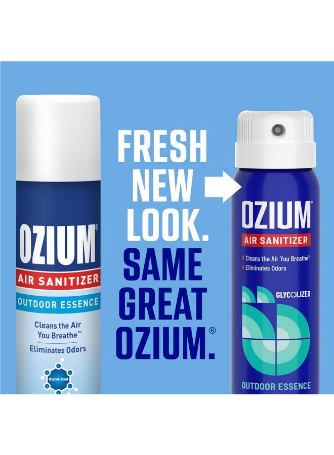 Ozium أوزيوم 3.5 أونصة. معقم هواء ومزيل روائح 4 عبوات للمنازل والسيارات والمكاتب والمزيد، جو خارجي، 4 عبوات، متعدد - Image 2