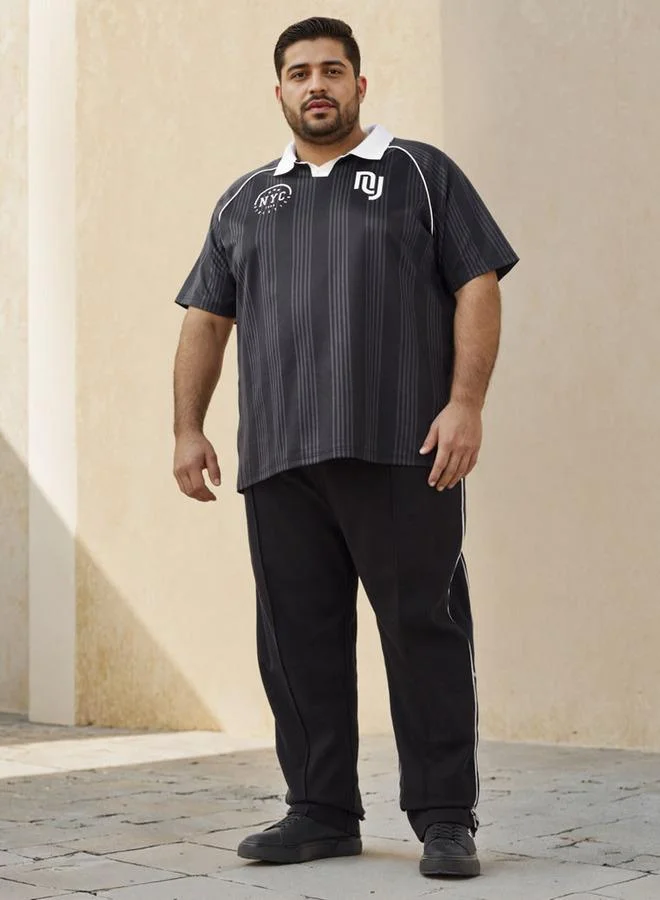 ماكسيم Plus Size Relaxed Fit Flexi Waist Track Pants