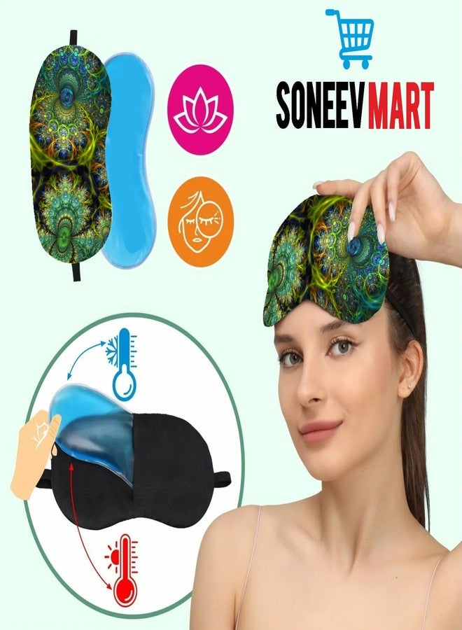 SONEEV MART Luxurious Gel Eye Mask for Soothing Relaxation and Stress Relief Reusable and Cold Therapy Ideal for Puffy Eyes, Dark Circles Headache Relief [PACK OF 2] - Image 5