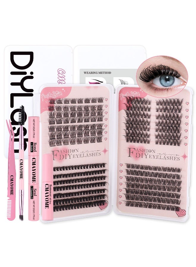 كمايو 4 أساليب DIY رموش تمديد مجموعة 378 مجموعات, 8-16mm مختلطة رموش الفردية مجموعة, رموش سميكة, رموش مزيفة مقسمة, رموش سميكة - Image 1