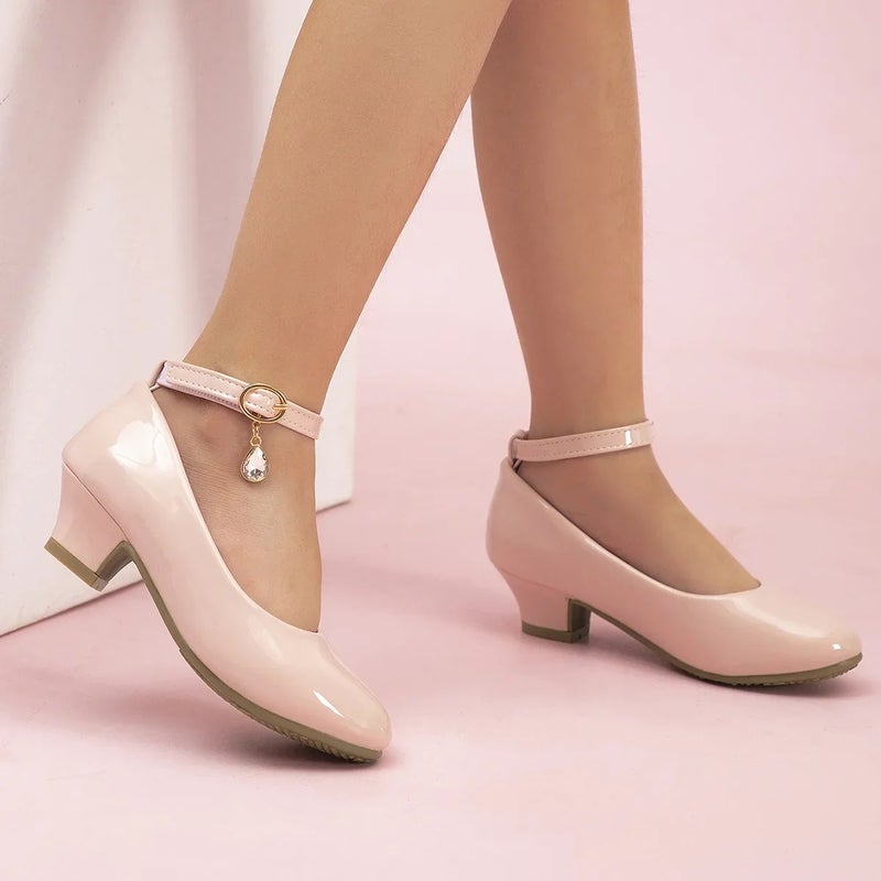 Girls High Heels 2025 Spring and Autumn New Girl Foreign Trade Single Shoes Children''s Princess Shoes Medium and Large Children''s Simple Shoes - Image 3