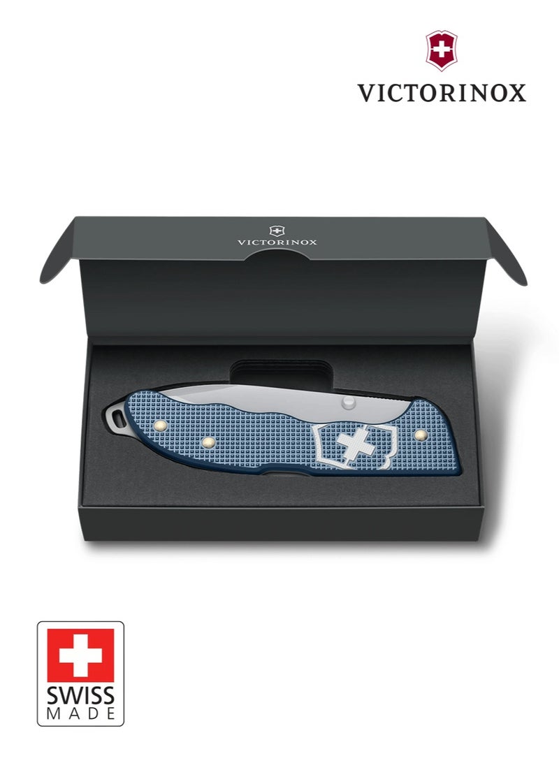 Victorinox Evoke Alox Limited Edition 2026 in Glacial Blue (0.9415.L26) | Full-Size Outdoor Folding Knife | 5 Functions, Alox Scales, One-Hand Locking Blade, Collector’s Edition - Image 5
