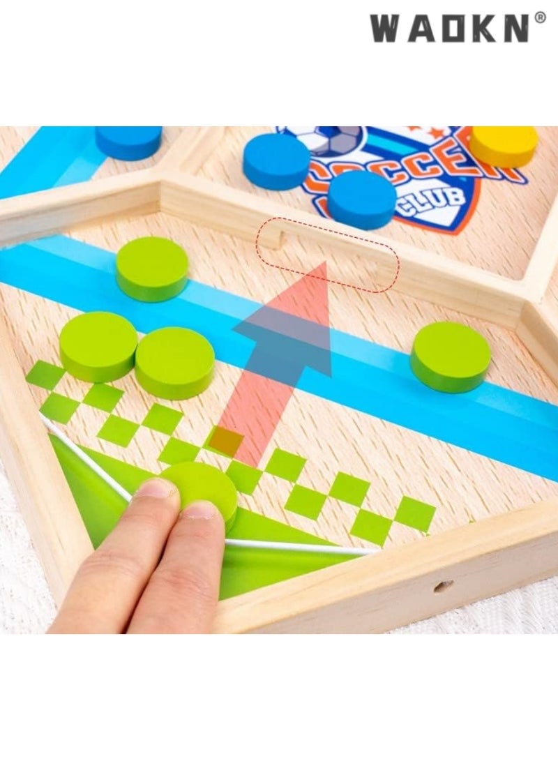 WAOKN Bouncing Chess Ludo Board Game, Table Desktop Battle 2 Sides 2 in 1, Slingshot Table Hockey Party Game, Fun Interactive Board Games Toys for Parent-Child, Enhance Bonding, Ideal Gift  - Image 5