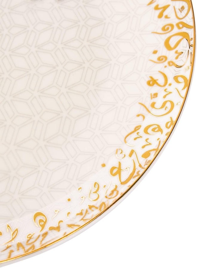 Akdc Ceramic Side Plate L(21Cm) Xw(21Cm) Xh(2Cm) White - Image 2