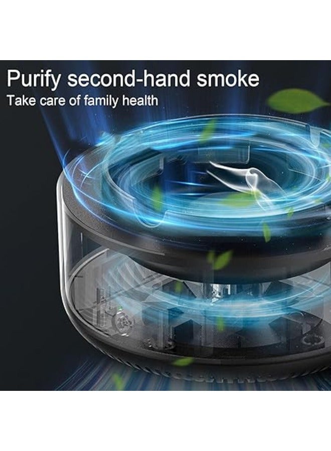 منفضة سجائر متعددة الأغراض مع وظيفة تنقية الهواء لتصفية أبخرة السجائر المتبقية وتحييد الروائح، مثالية لملحقات التدخين - Image 4