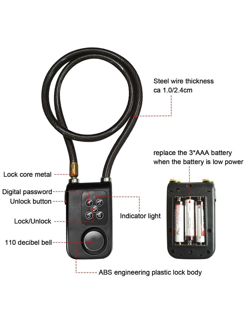 Barakah Anti Theft Burglar Bike Alarm with Remote, Waterproof Vibration Triggered Battery Operated Loud 110dB Wireless Siren for Bicycle, E-Bike, Motorcycle, Scooter, Cart, Trailer, Equipment, Fence - Image 3