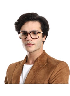 Rectangular frame prescription glasses with case 21009c03