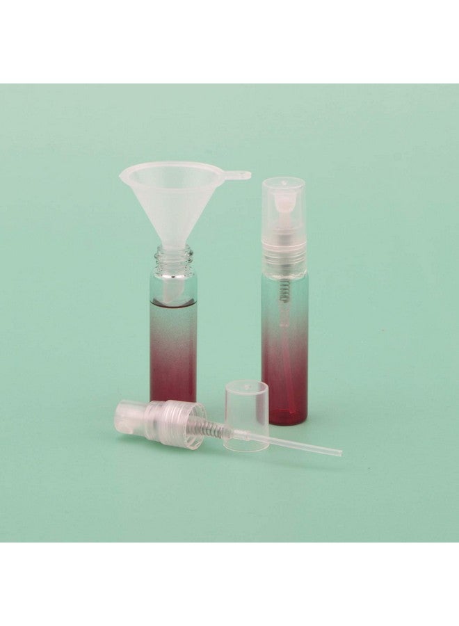 NewZoll 10Pcs Sample Spray Bottles Set 5Ml Empty Glass Spray Bottles With Funnel Small Fine Mist Atomizer Sprayer Vials For Essential Oils Perfume Red Gradient  - Image 5