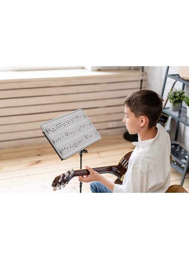SCRIBBLEDO 24 Pack Dry Erase Music Staff White Boards 9" X 12 Inch Lapboard Double Sided Musical Notes whiteboard for Kids Students, Musicians and Home Erasers Included - Image 5