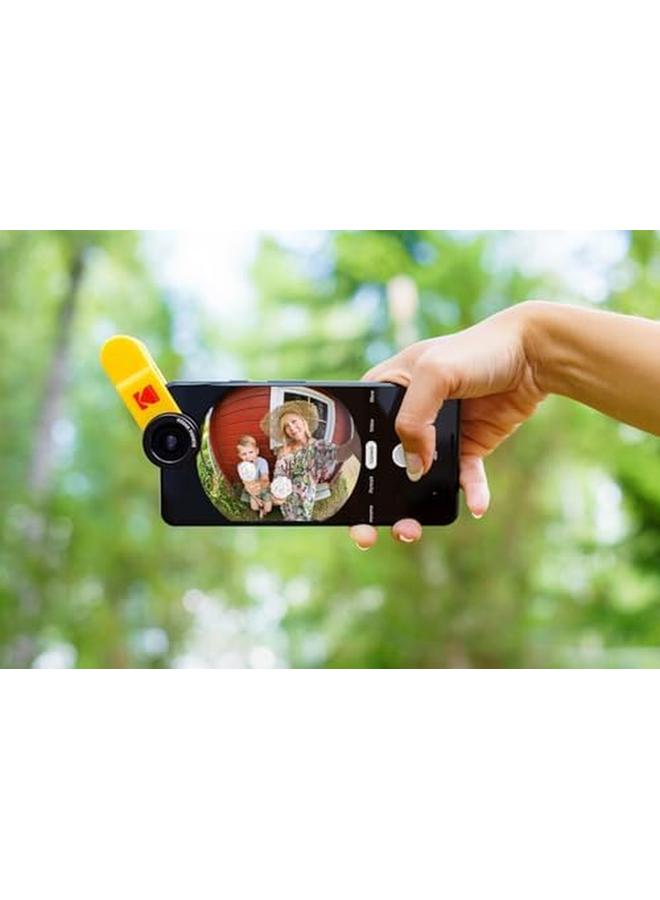 2 In 1 Smartphone Lens Set Consisting Of A 100° Wide Angle And 15X Macro Lens Universal Clip Mount Works With Multicams And Front Cameras Ksm001
