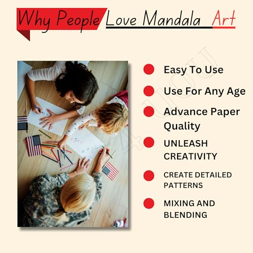Fun4you Fun Play Time Mandala Art Kit for Kids – 6 Mandala Artwork Sheets with Sketch Pens | DIY Art & Craft Kit | Colouring Activity Set for Kids Girls Boys | Creative Drawing & Painting Gift Set - Image 4