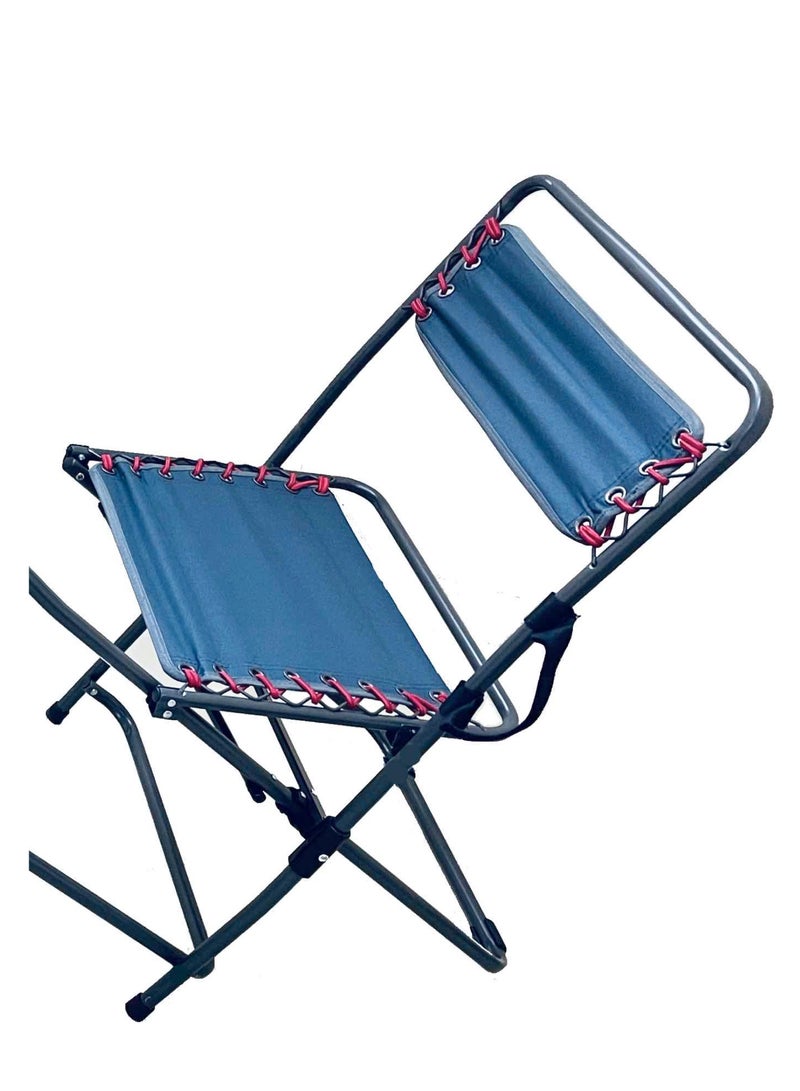 HEXAR Durable Long Lasting Camping Folding Chair Table Set with Bag - Image 5