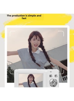 Generic Card Camera Student Digital Photography Vlog Beginner-Level Small Carry-on High Definition Travel Girl Replaces CCD-Body Color: Green/64g Card  - Image 3
