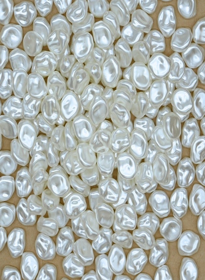 Satra Traders Pebble-Shaped Plastic Pearl Beads | Size : 15mm | Qty : 100g | PB286 - Image 1