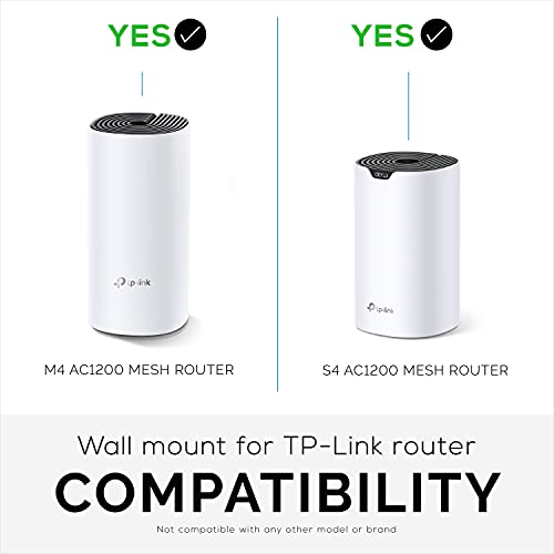 BRAINWAVZ Adhesive Deco M4 & S4 Wall Mount Holder suitible for TP-Link WiFi Mesh, Strong VHB Tape Bracket, No Screws, Drilling & No Tools Needed, Easy to Install, White by Brainwavz (Single) - Image 4