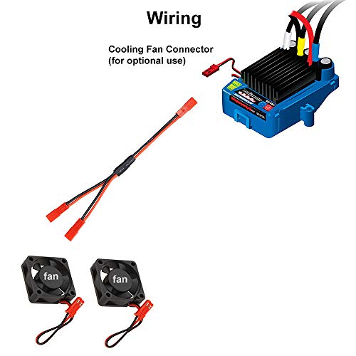 elechawk 6PCS JST Plug Splitter JST Male Female Y Cable JST Y Parallel Adapter Harness JST to JR Adapter for Traxxas TRX-4 RC Car Crawler Truck Cooling Fan ESC Battery Motor - Image 4