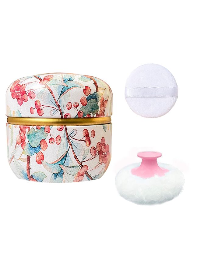 بودرة للجسم وعلبة لتخزين البودرة، بودرة للنساء وعلبة بودرة للاستحمام والسفر (Ormosia) - Image 1