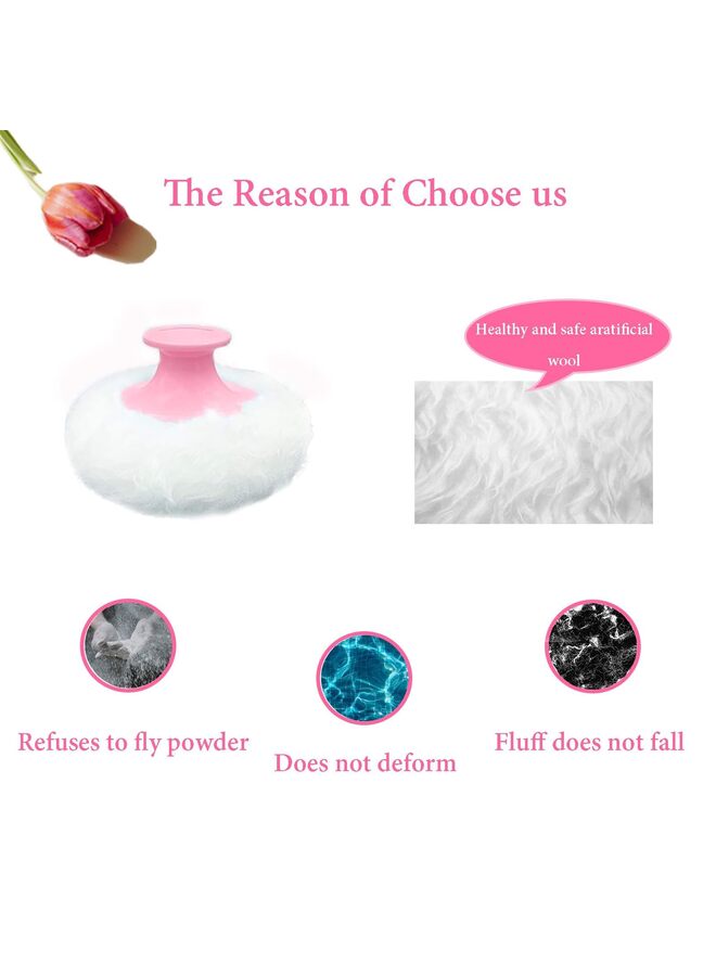 بودرة للجسم وعلبة لتخزين البودرة، بودرة للنساء وعلبة بودرة للاستحمام والسفر (Ormosia) - Image 5