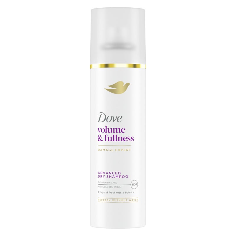 Dove Advanced Dry Shampoo Volume & Fullness Refresh & Revive Flat Hair Without Water for 2 Days of Freshness & Bounce 5 oz - Image 1