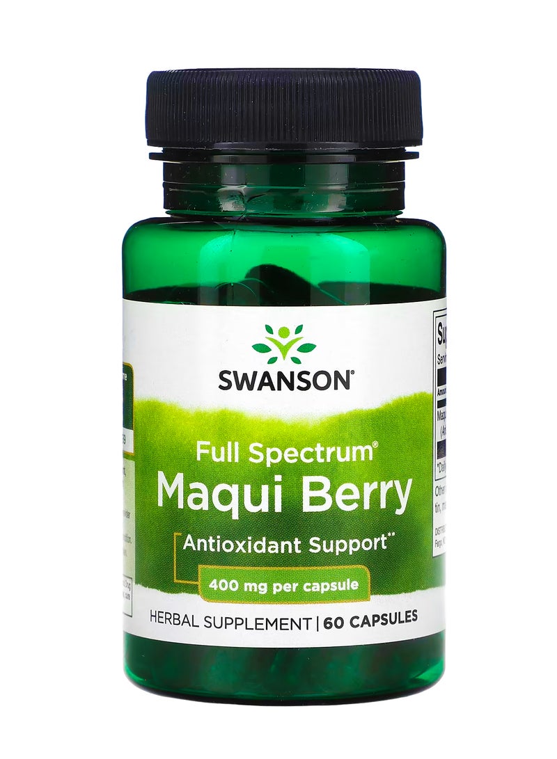 سوانسون Full Spectrum  توت الماكي  400 ملجم  60 كبسولة