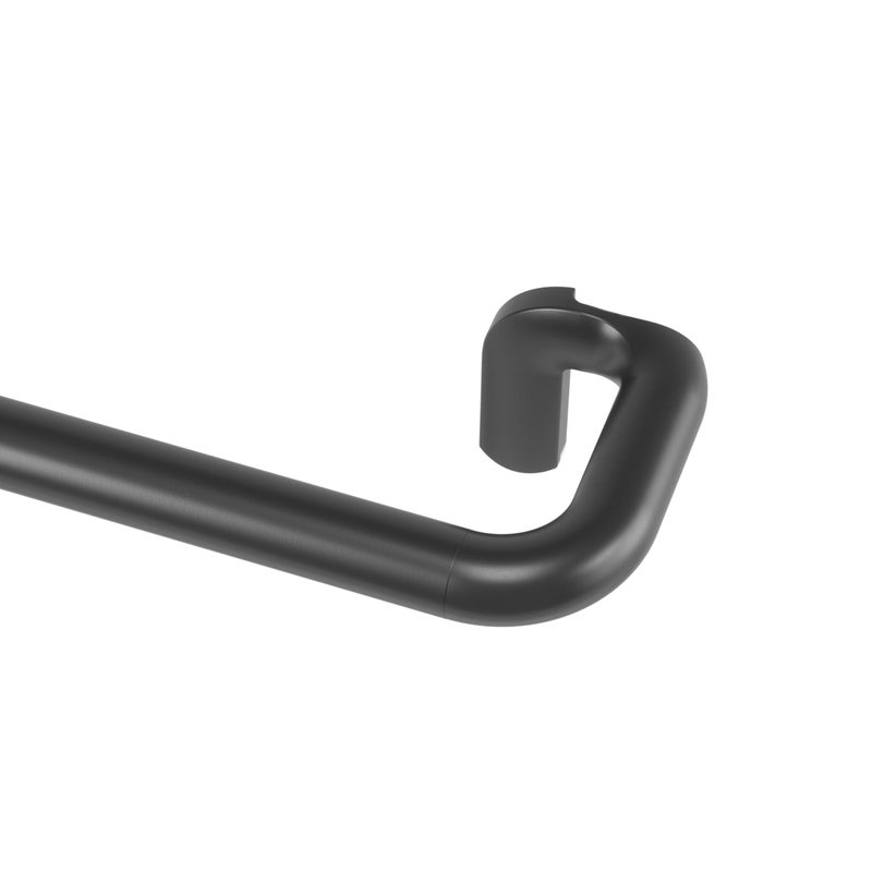 Umbra Twilight Curtain Rod Set Wrap Around Design Ideal for Blackout or Room Darkening Panels 30 to 84 Inches Black - Image 2