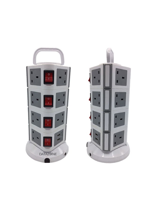 NIBEMINENT 3-Floor Tower Power Socket Multicolor