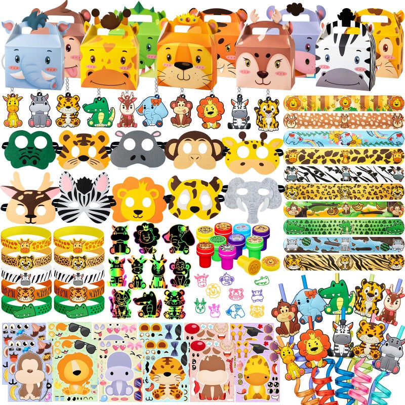 DMIGHT Jungle Safari Party Favors Set Wild Animals Set for Kids Birthday Gifts Wild Theme Party favors for Kids Birthday Party Baby Shower Goodie Bag Fillers Jungle Safari Party Supplies Animal - Image 2