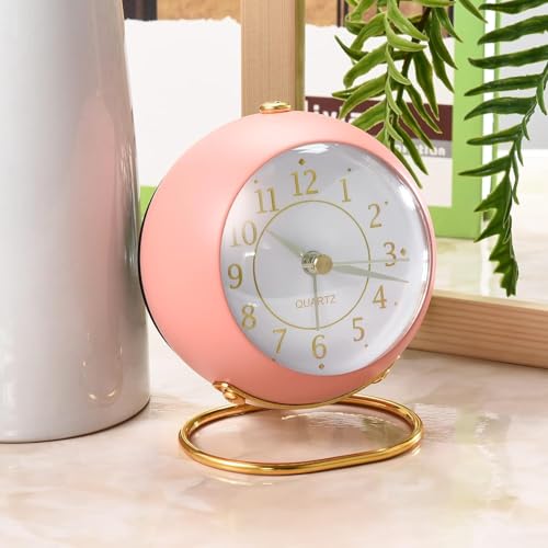 Kadio Classic Table Alarm Clock | Battery Operated Silent Operation Non-Ticking Alarm Clock with Backlight HD Glass | Stylish Snooze Clock for Bedroom, Home, Kitchen & Indoor Use| Green - Image 4