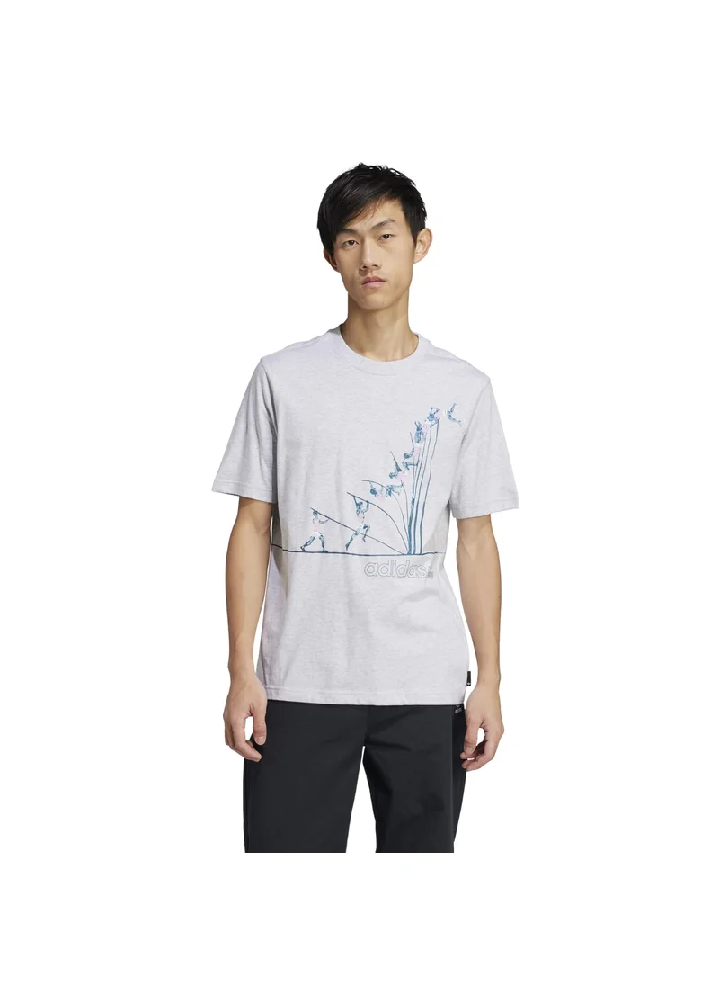 اديداس adidas Q12 TS POLE Grey Originals Men T-SHIRTS