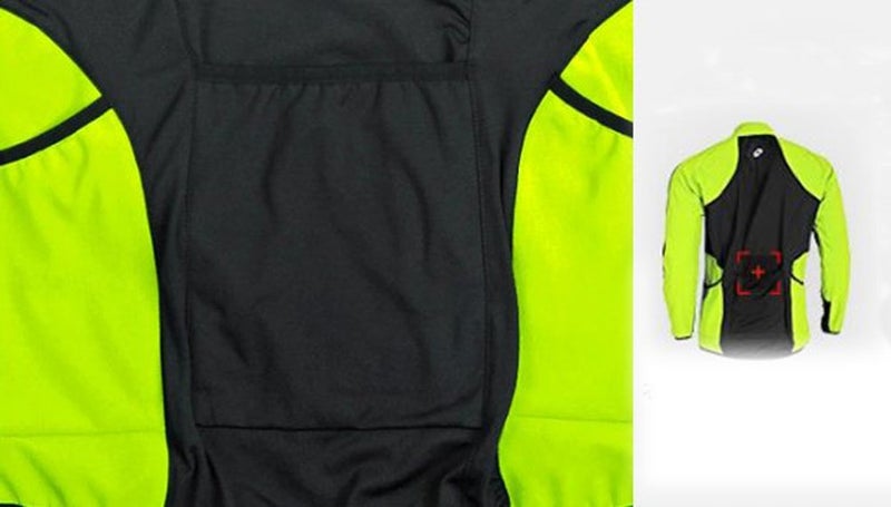 sponeed Windproof Bicycle Coats Cycle Bike Jacket Fleece Men Reflective Thermal Jackets for Riding XXL Green - Image 5