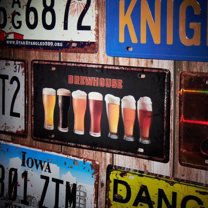 Eazywagon Brewhouse Beer Multipurpose Metal Signs - License Wall Plate, Decorative Car Tag - Ideal for Cafe, Restaurant, Shop, Home, Hotel, Club, Office, Living Area - Image 2