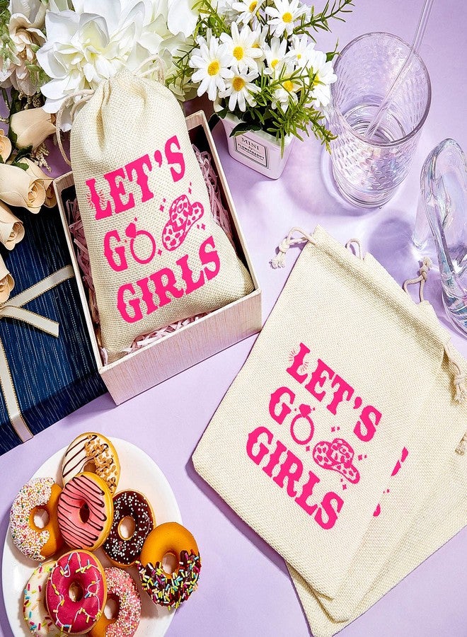 Dunzy 12 Pieces Let's Go Girls Party Bags Bachelorette Western Cowgirl Recovery Bags with Drawstring Bridal Shower Party Favor Wedding Bachelor Party Supplies(5.9 x 7.9 Inch) - Image 4