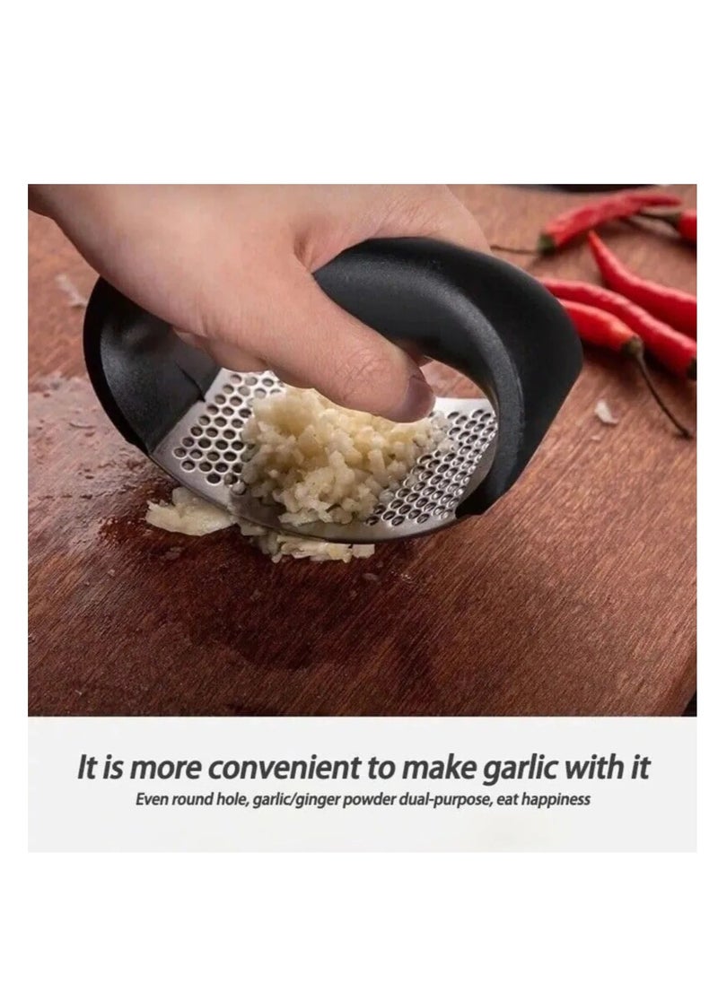 Generic Long Handle Garlic Squeezer Masher Black One Size  - Image 3