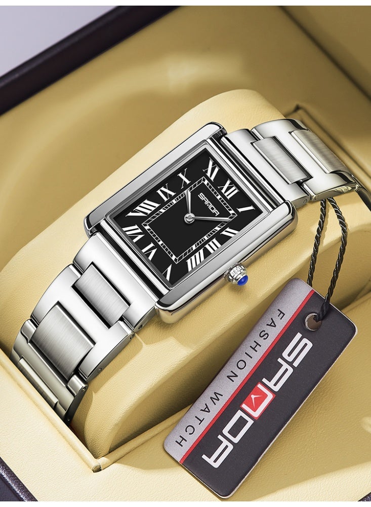 SANDA Men Quartz Watch Waterproof Casual Fashion Men Quartz Watches Wear Resistant Square Dial Design Business Wristwatch Male - Image 1