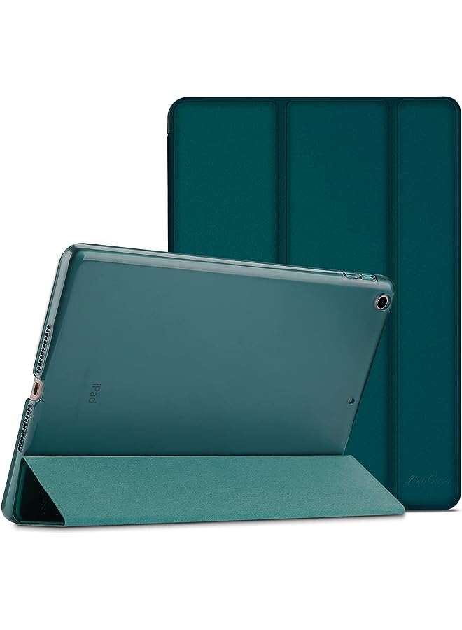 Procases iPad 9.7 Case 2018 iPad 6th Generation Case/ 2017 iPad 5th Generation Case - Ultra Slim Lightweight Stand Case with Translucent Frosted Back Smart Cover for Apple iPad 9.7 Inch –Emerald - Image 1