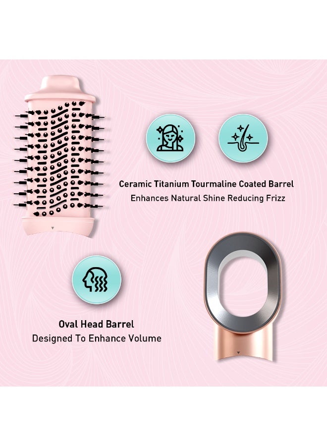Ikonic 3-in-1 Express Styler, Pink , 1200W Hot Air Brush & Volumizer Blow Dryer for Women, Ceramic Titanium Tourmaline Coating, Innovative Airflow Vents, Mixed Styling Bristles,All Hair Type - Image 3