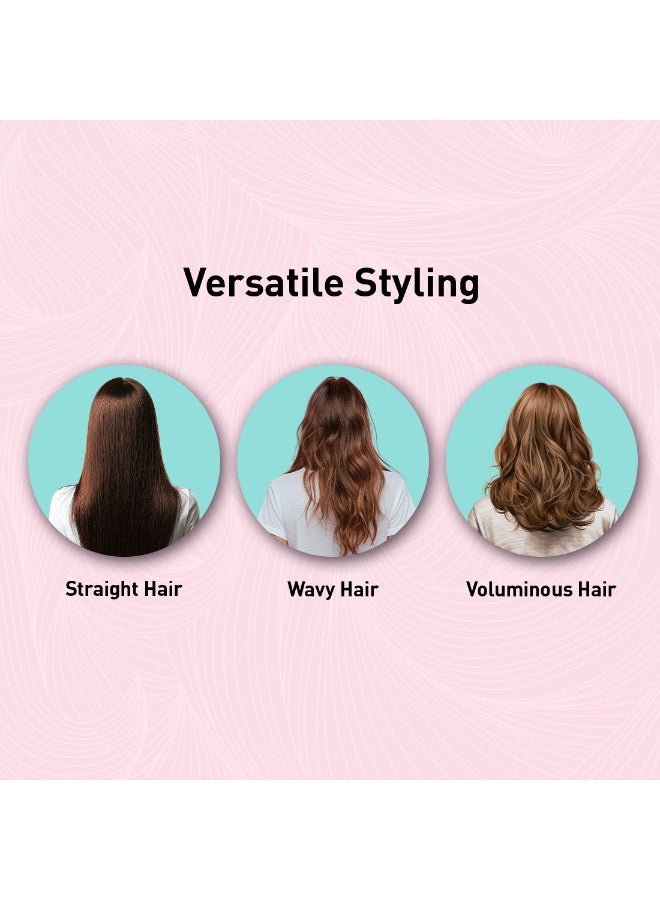 Ikonic 3-in-1 Express Styler, Pink , 1200W Hot Air Brush & Volumizer Blow Dryer for Women, Ceramic Titanium Tourmaline Coating, Innovative Airflow Vents, Mixed Styling Bristles,All Hair Type - Image 4