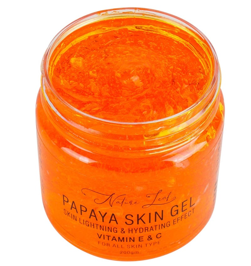 Nature leaf Nature Leaf Combo Of Dtan Scrub Enriched With Clove Oil And Kojic Acid Scrub 200 Ml And Papaya Skin Lightning Gel Pack Of 2 200 Ml - Image 5